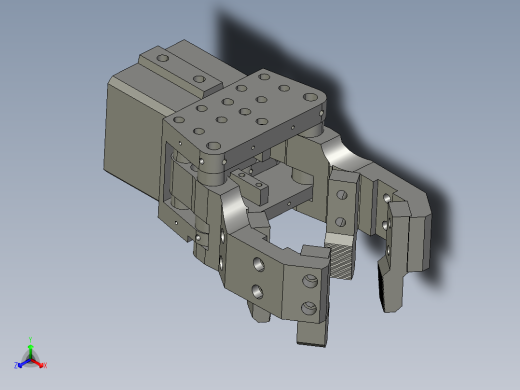 气爪装配体正等轴测缩略图