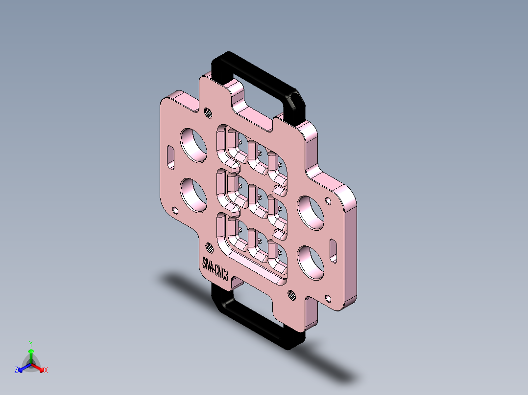 siva-aim笔记本CNC工装夹具三维模型-CNC3-GaiBan-1111正等轴测图