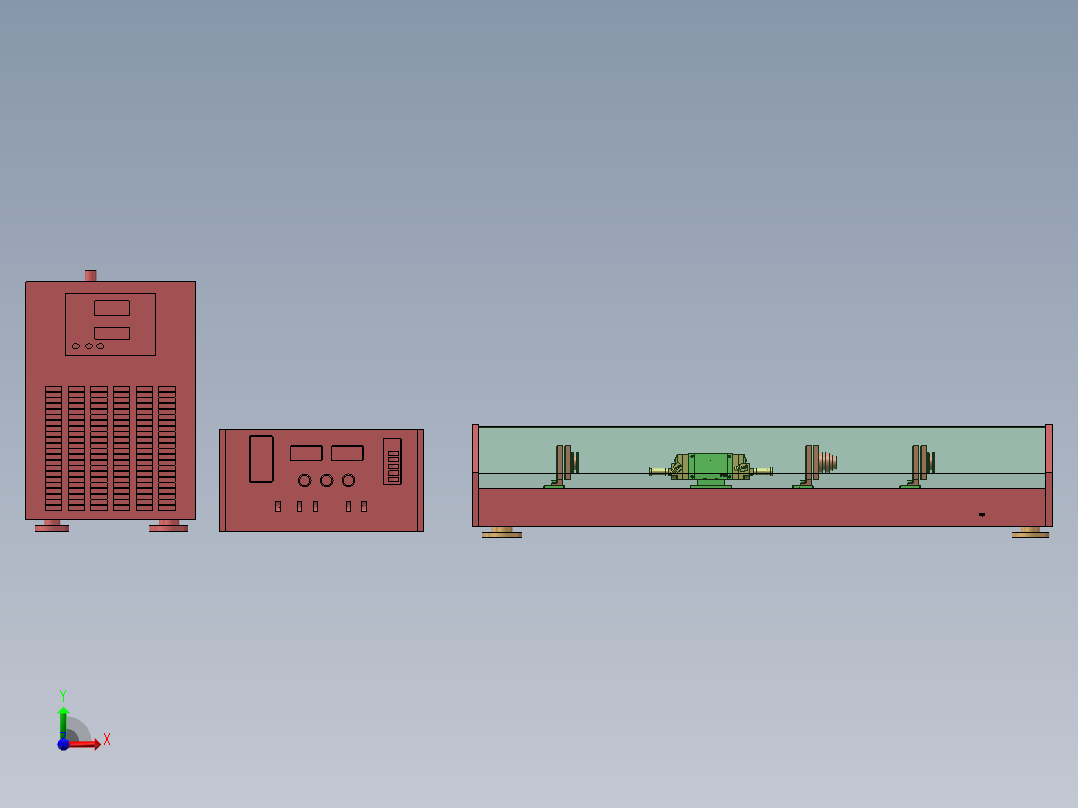 激光器模型前视图