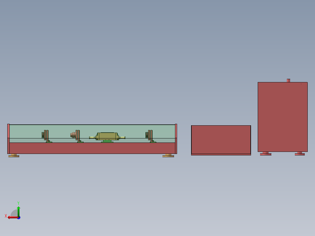 激光器模型后视图