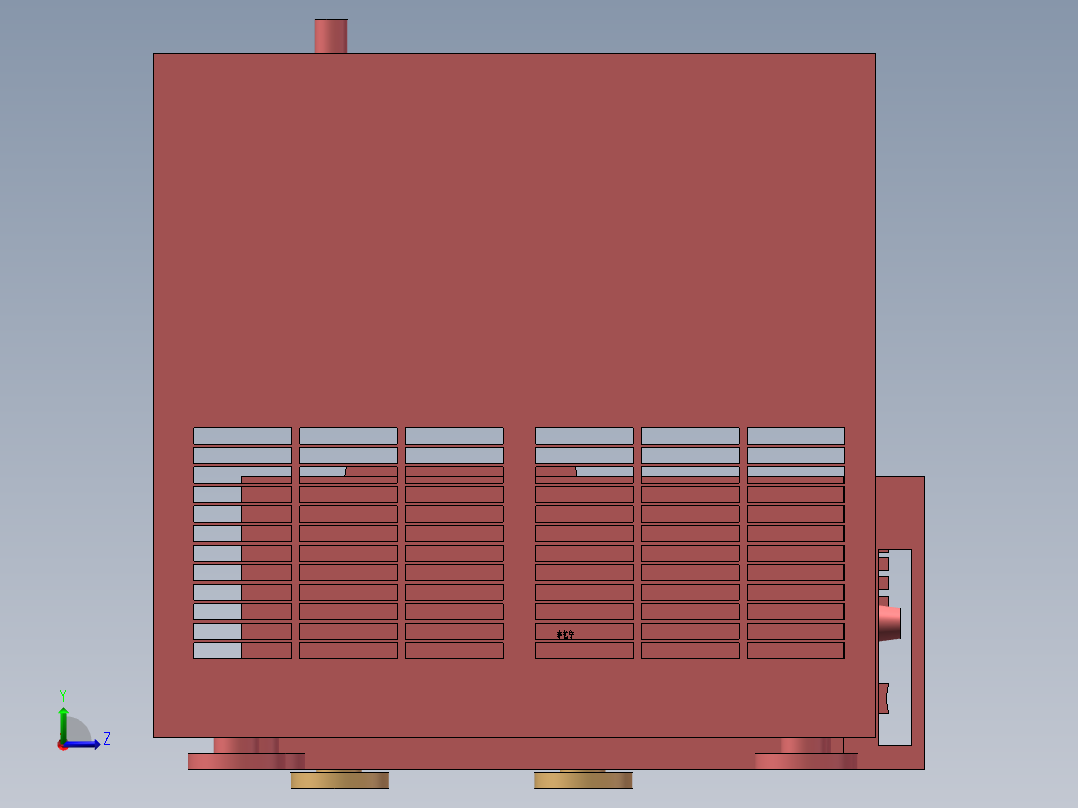 激光器模型左视图