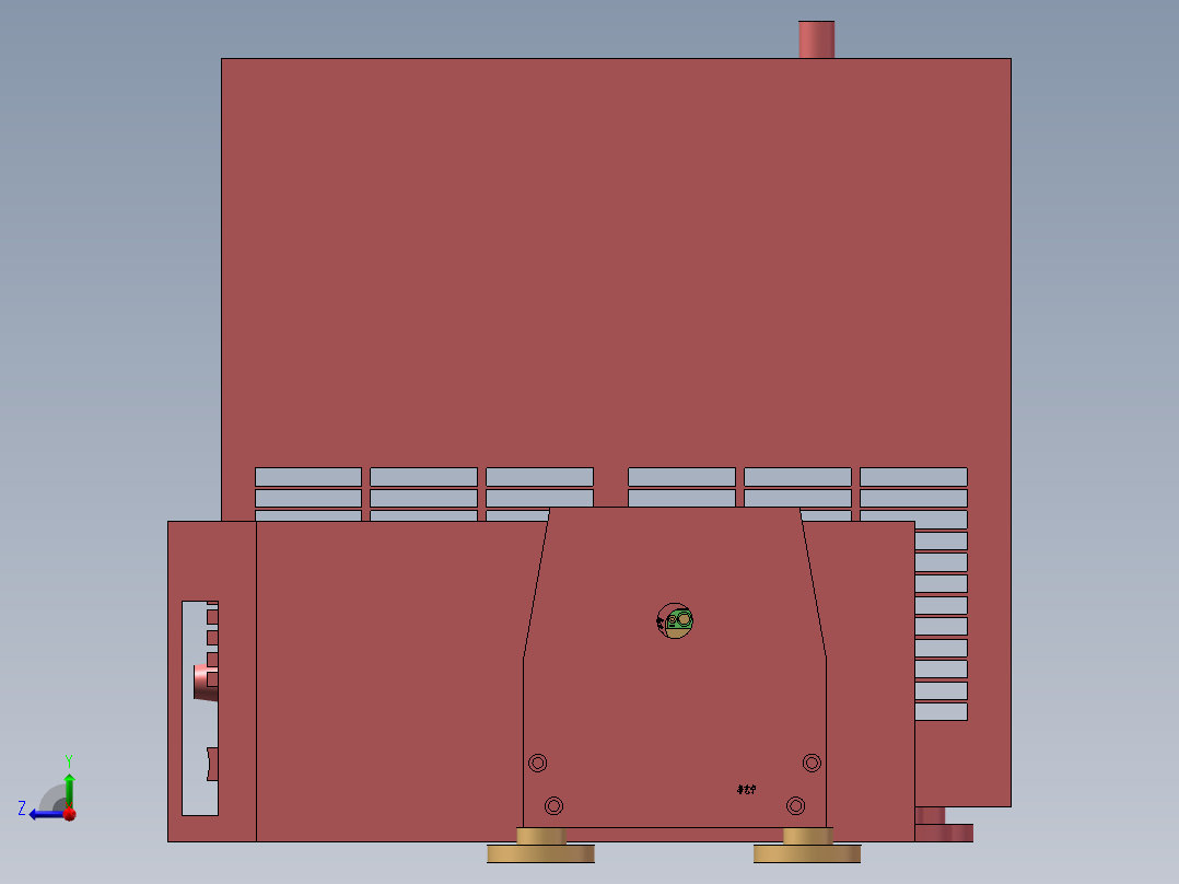 激光器模型右视图