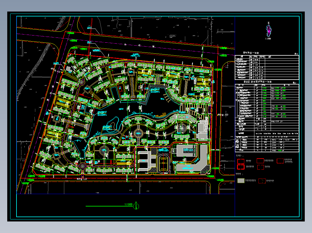 住宅小区规划总平面图