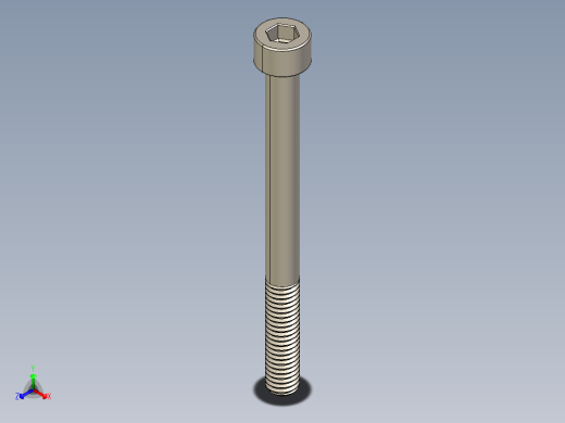 Screw_DIN_912_M6x70_A2.STEP公制内六角螺钉