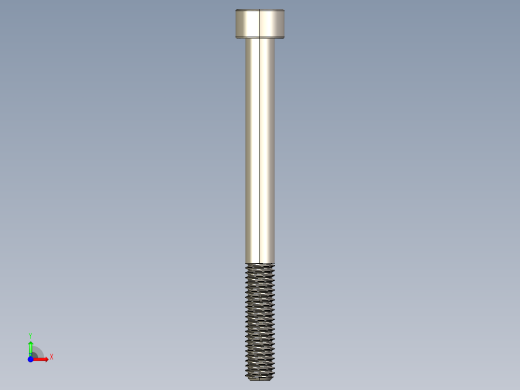 Screw_DIN_912_M6x70_A2.STEP公制内六角螺钉前视缩略图