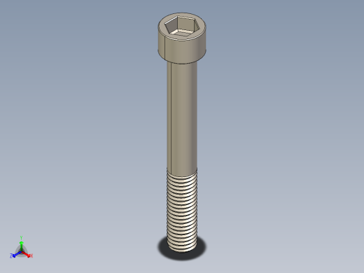 Screw_DIN_912_M10x80_A2.STEP公制内六角螺钉