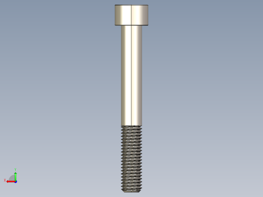 Screw_DIN_912_M10x80_A2.STEP公制内六角螺钉后视缩略图
