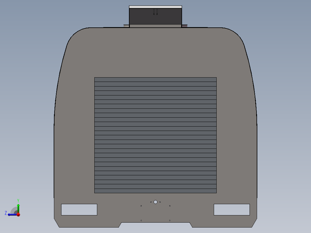 电控柜、路面养护车箱体右视图