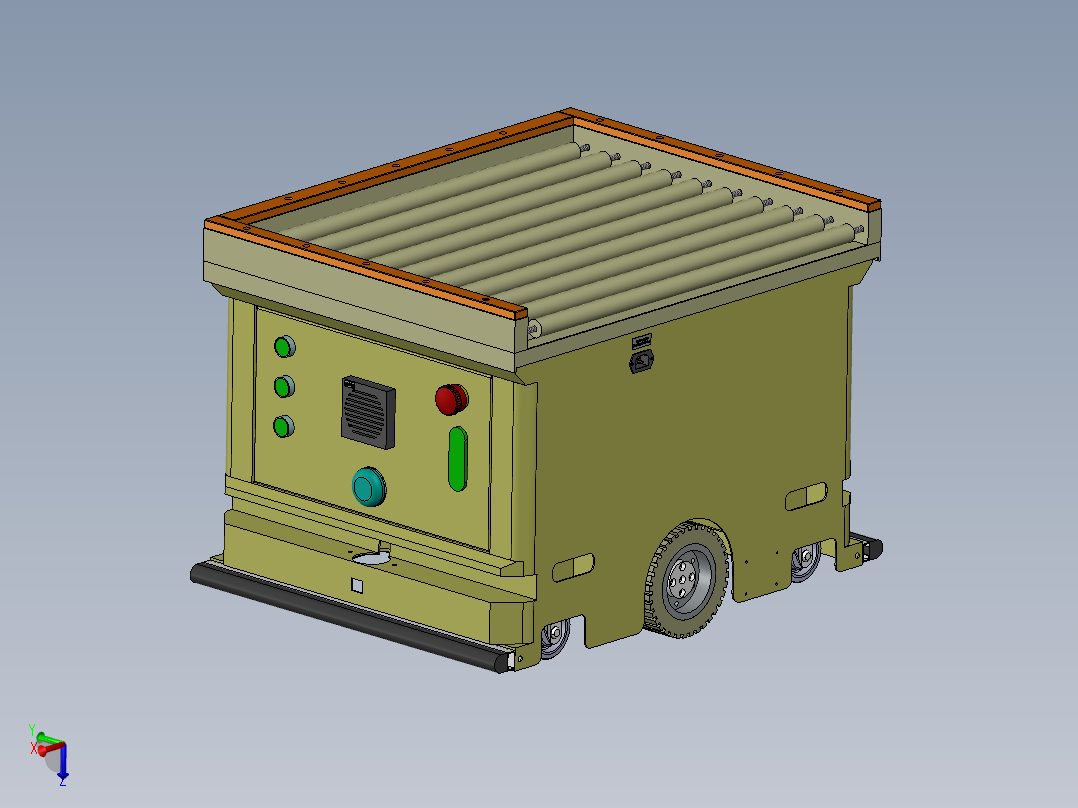 AB型非动力滚筒背负式AGV