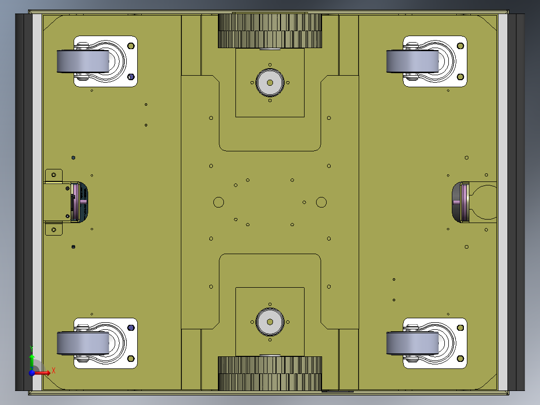 AB型非动力滚筒背负式AGV前视图