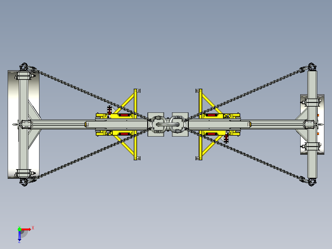 A0002631-可调H型吊梁3T俯视图