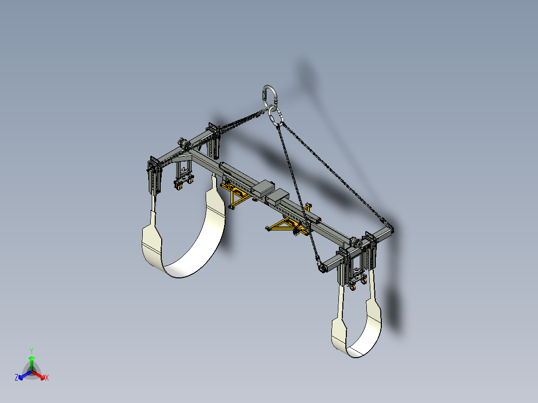 A0002631-可调H型吊梁3T正等轴测图
