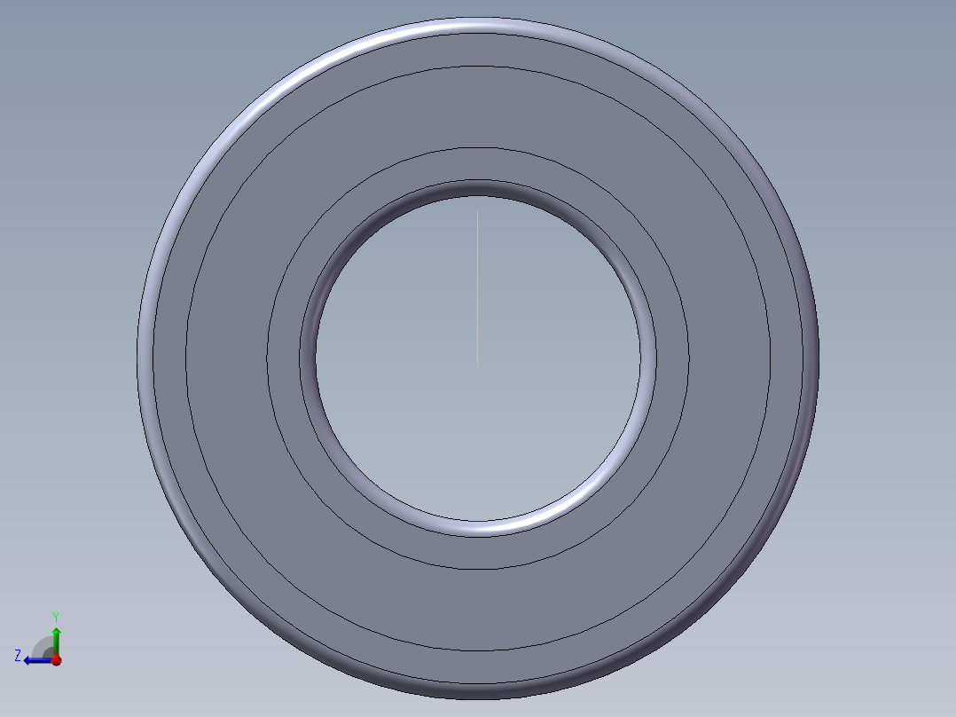 深沟球轴承6004-2Z右视图