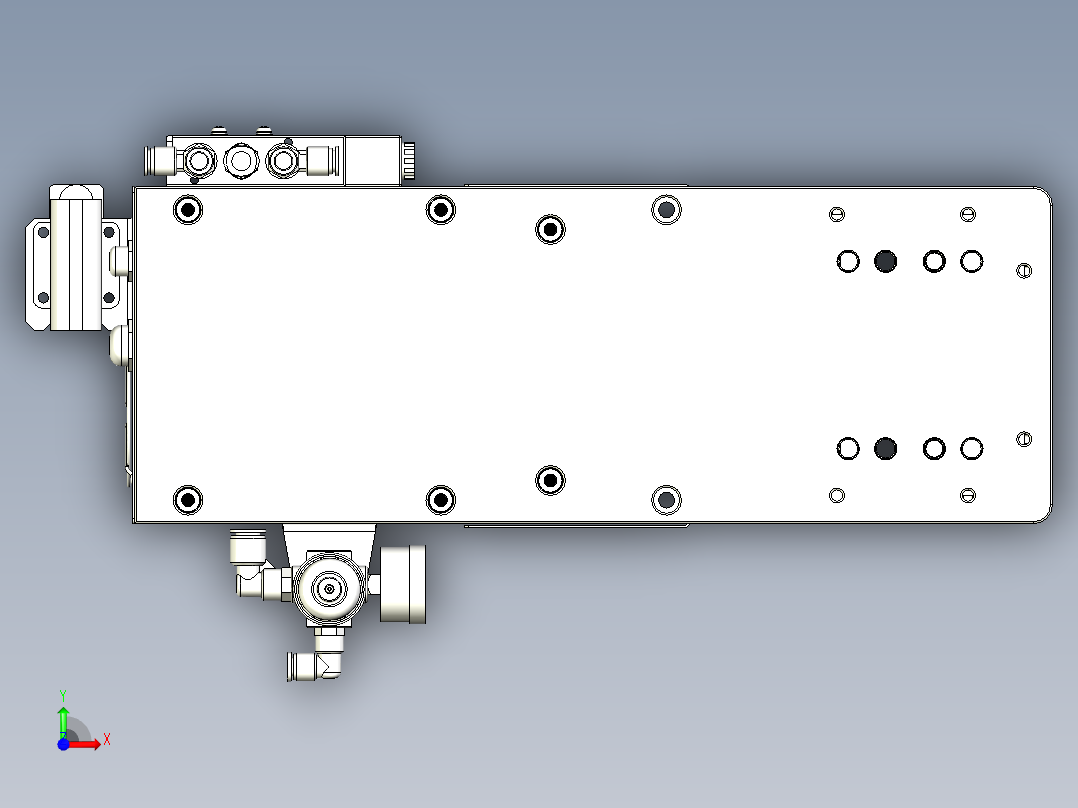 超声波焊接高精密机头前视图