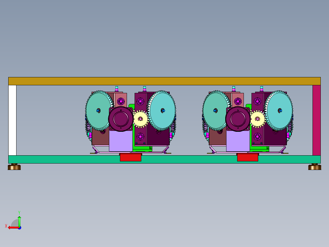 矿用全自动洗靴机后视图