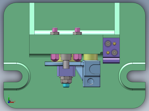 倒档变速叉工艺及铣R7.5槽夹具设计前视缩略图