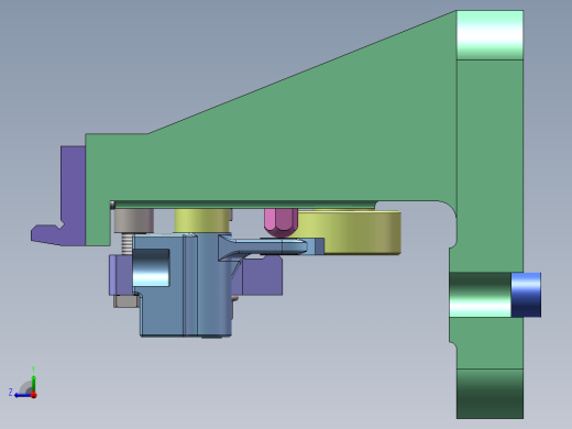 倒档变速叉工艺及铣R7.5槽夹具设计右视缩略图