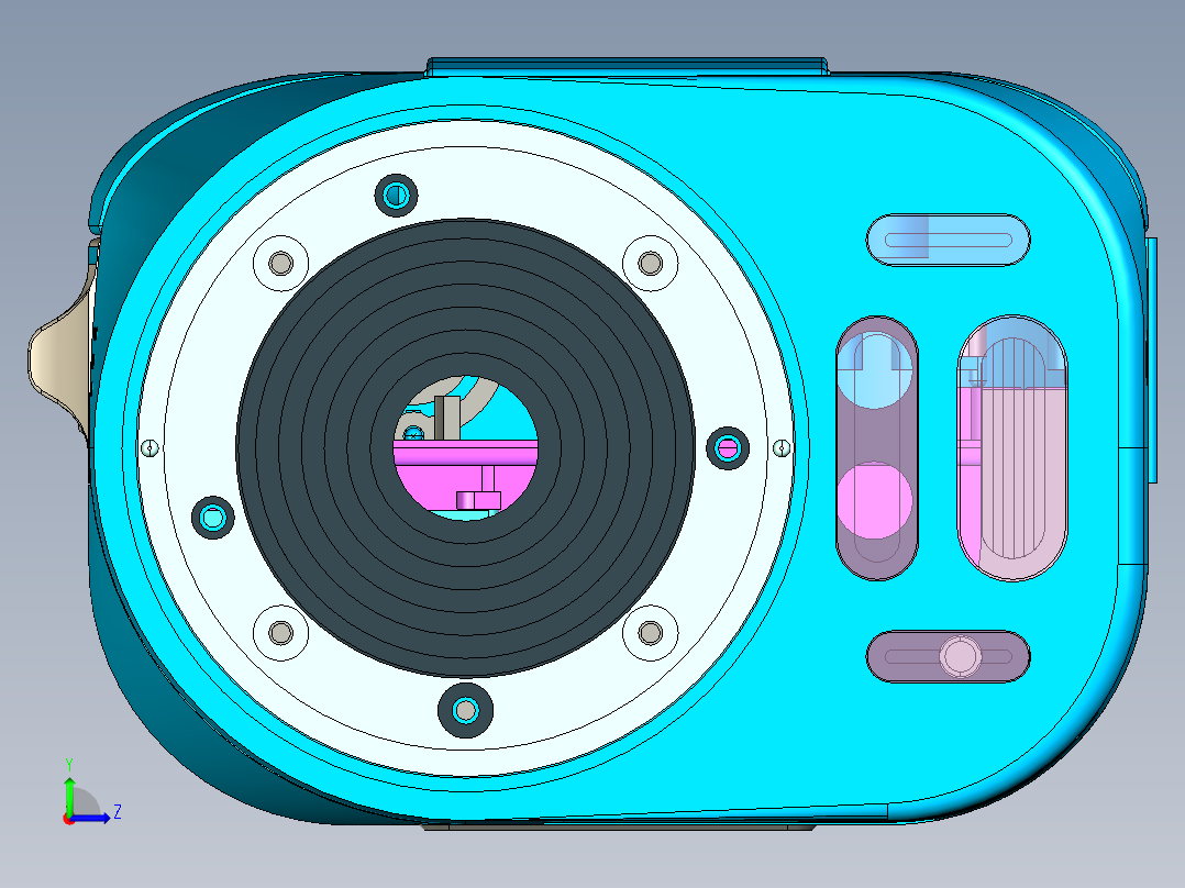 DV599数码摄像机3D模型左视图