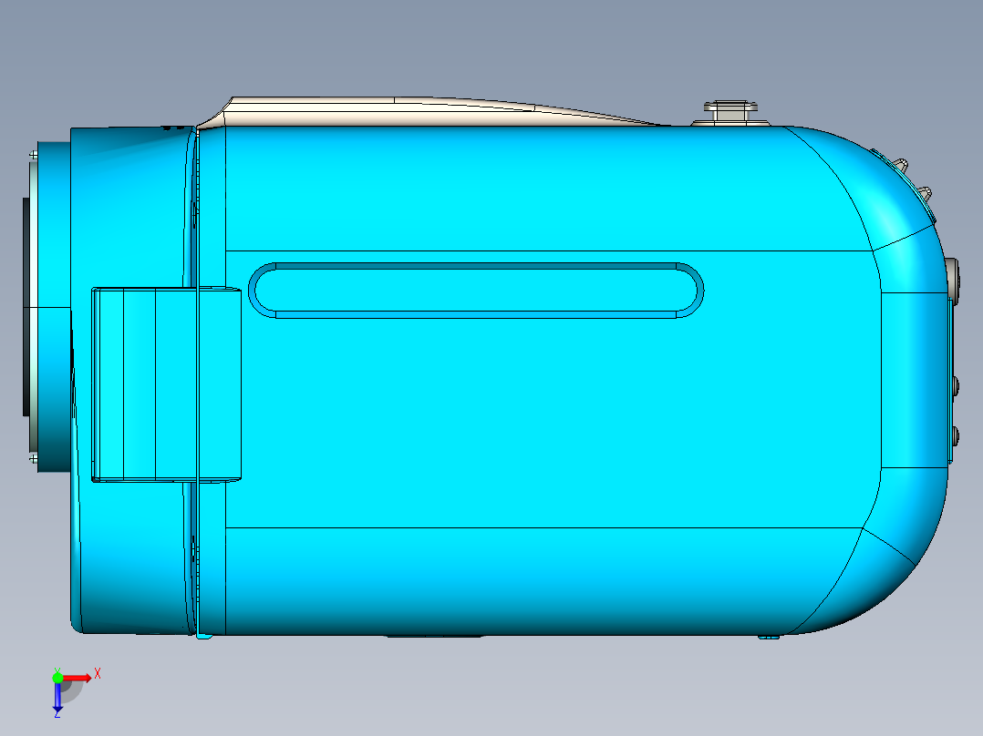 DV599数码摄像机3D模型俯视图