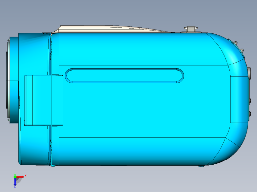 DV599数码摄像机3D模型俯视缩略图