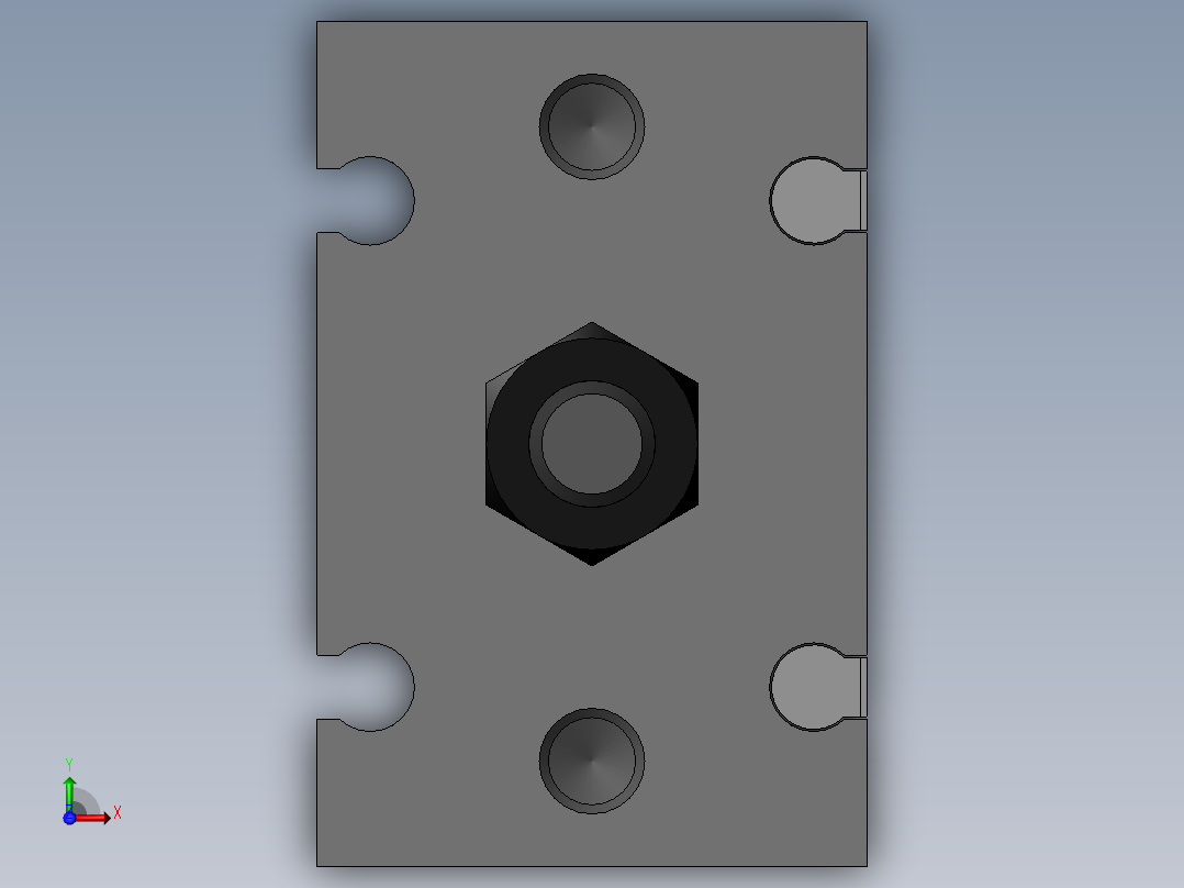 气缸CDU20-50D-A93前视图