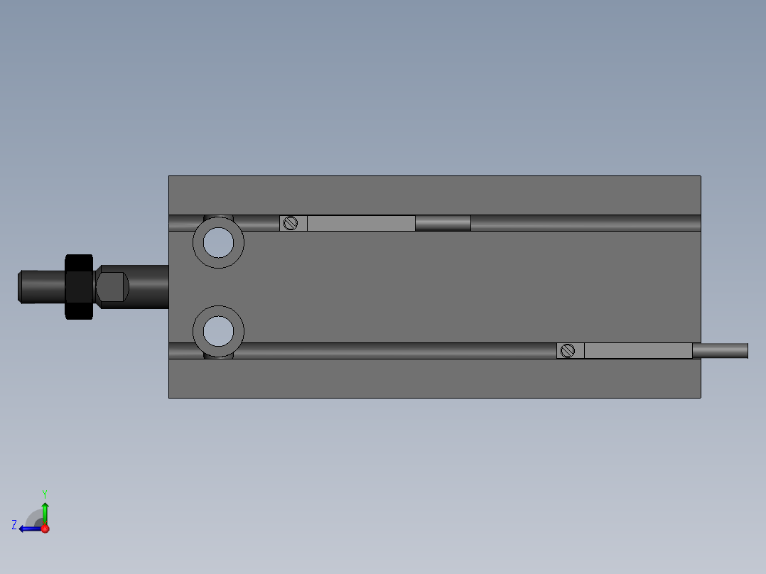 气缸CDU20-50D-A93右视图