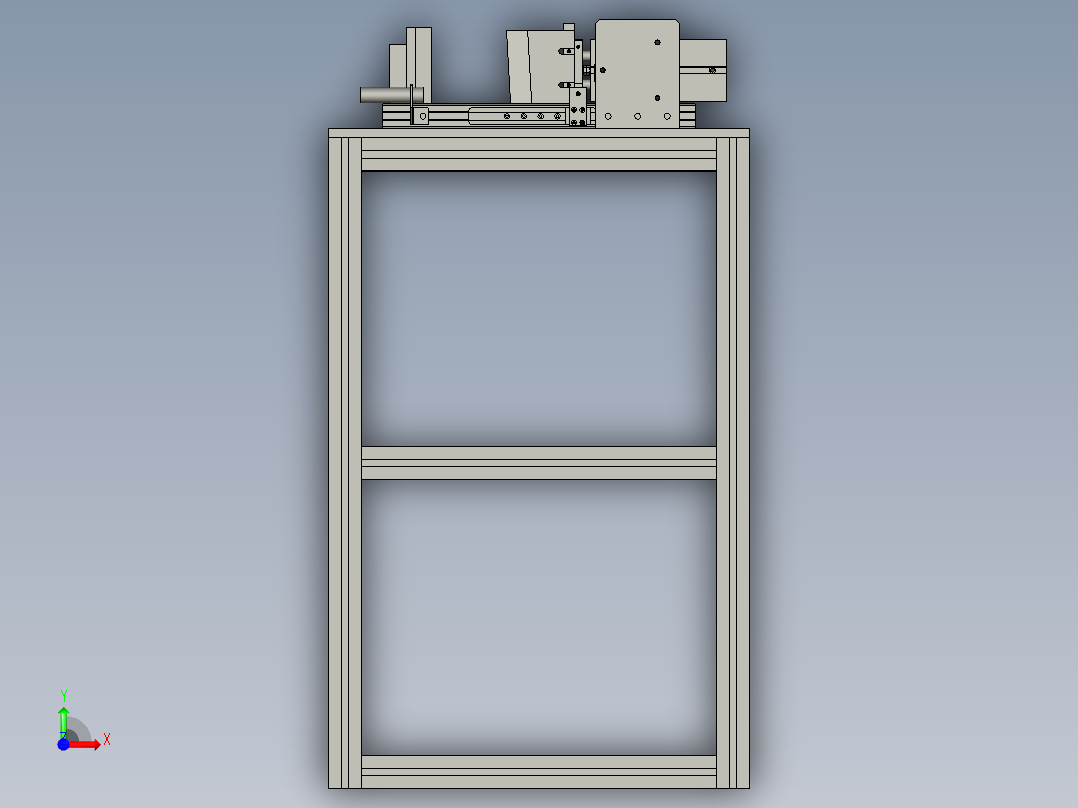 FFC线材自动双刀切断机前视图
