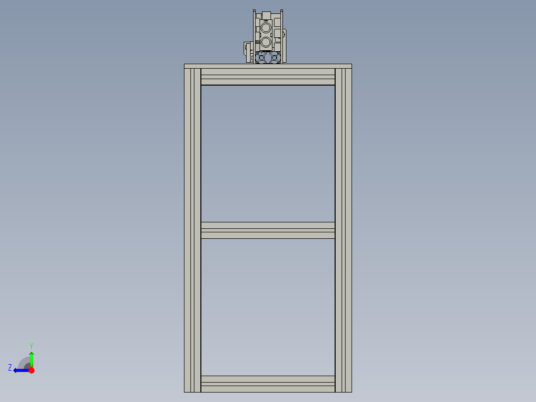 FFC线材自动双刀切断机右视图