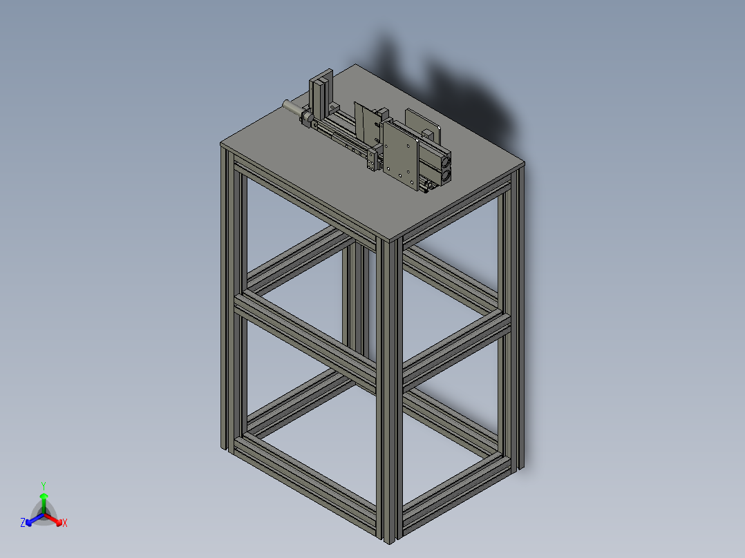 FFC线材自动双刀切断机正等轴测图