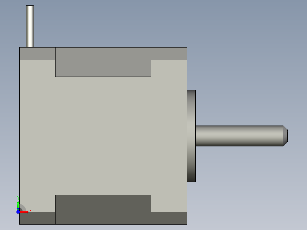两相42系列混合式步进电机42BYG250BK-SASSML-0151前视图