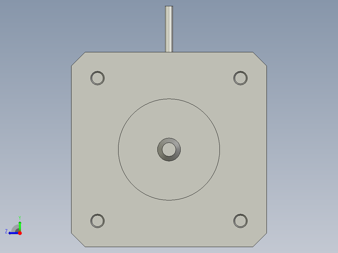 两相42系列混合式步进电机42BYG250BK-SASSML-0151右视图
