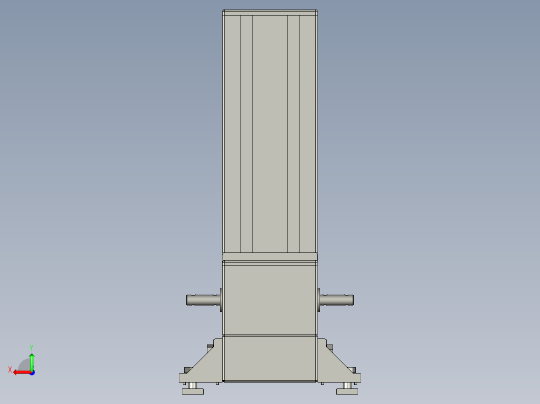 LA660A调宽机构(中间)后视图