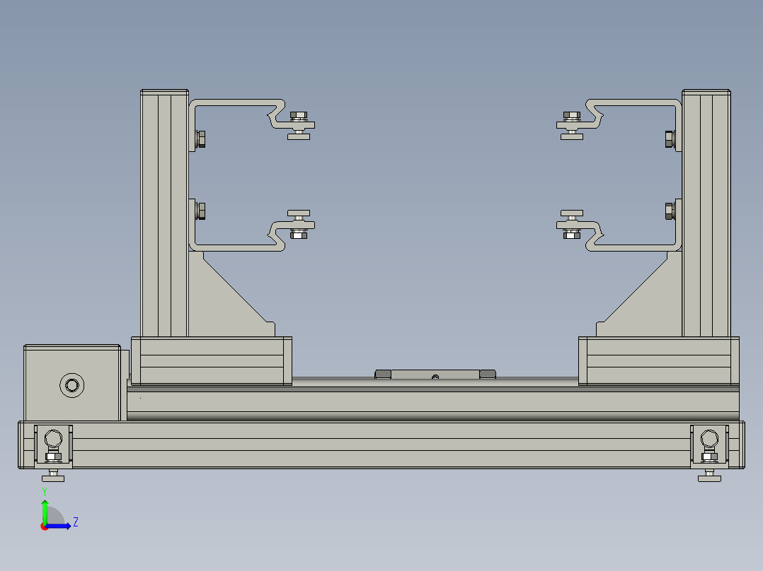 LA660A调宽机构(中间)左视图