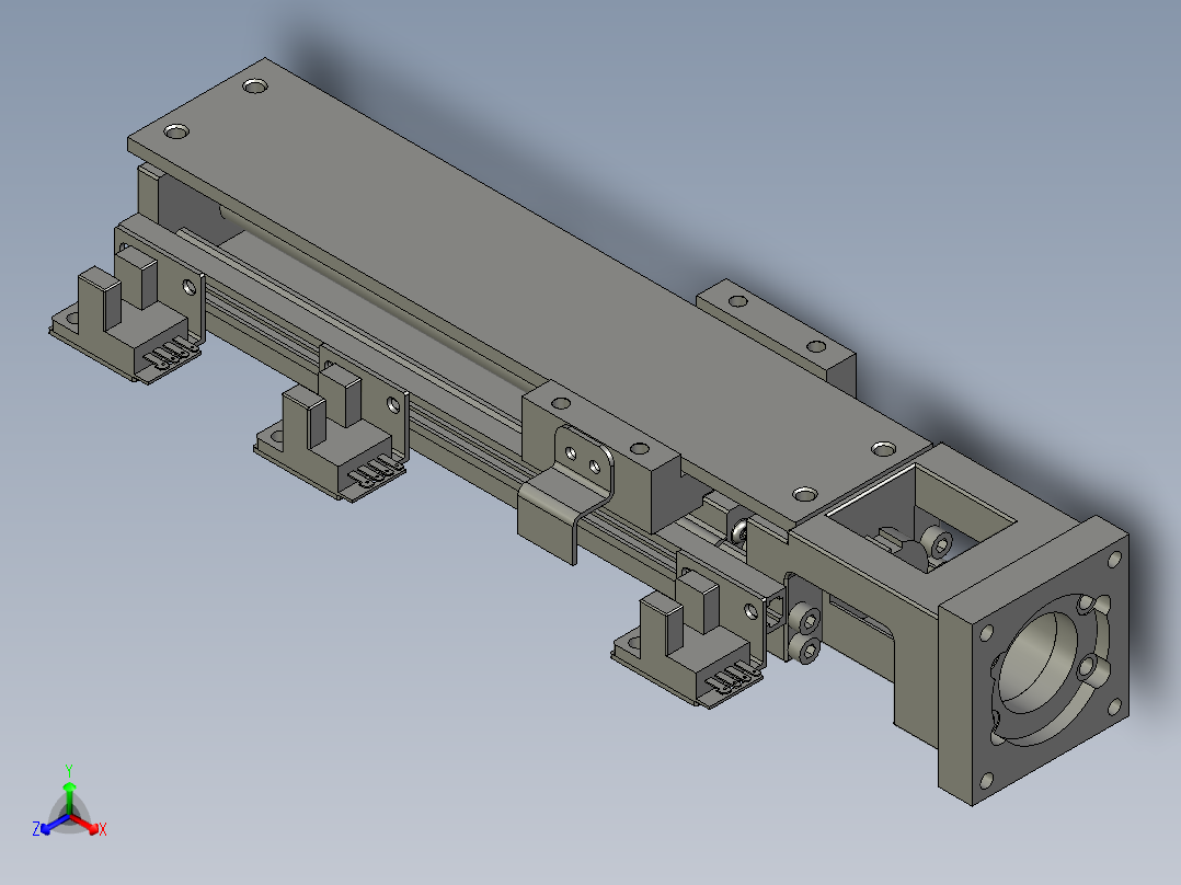 KK4001C-150A1-F1CS2正等轴测图