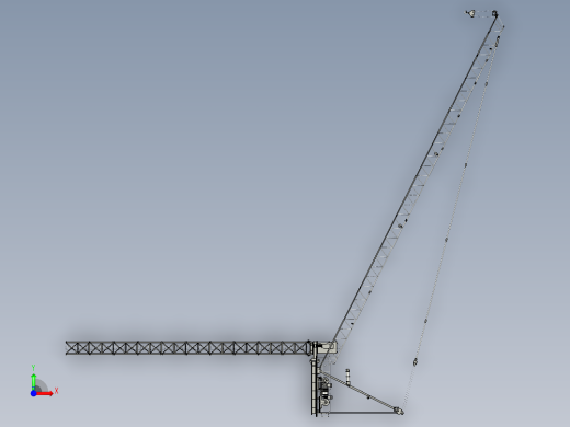塔式起重机水平动臂前视缩略图