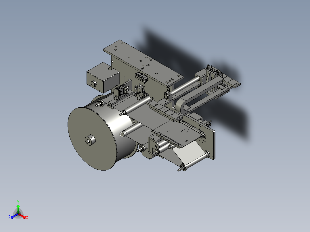 -拨料机构----主视图