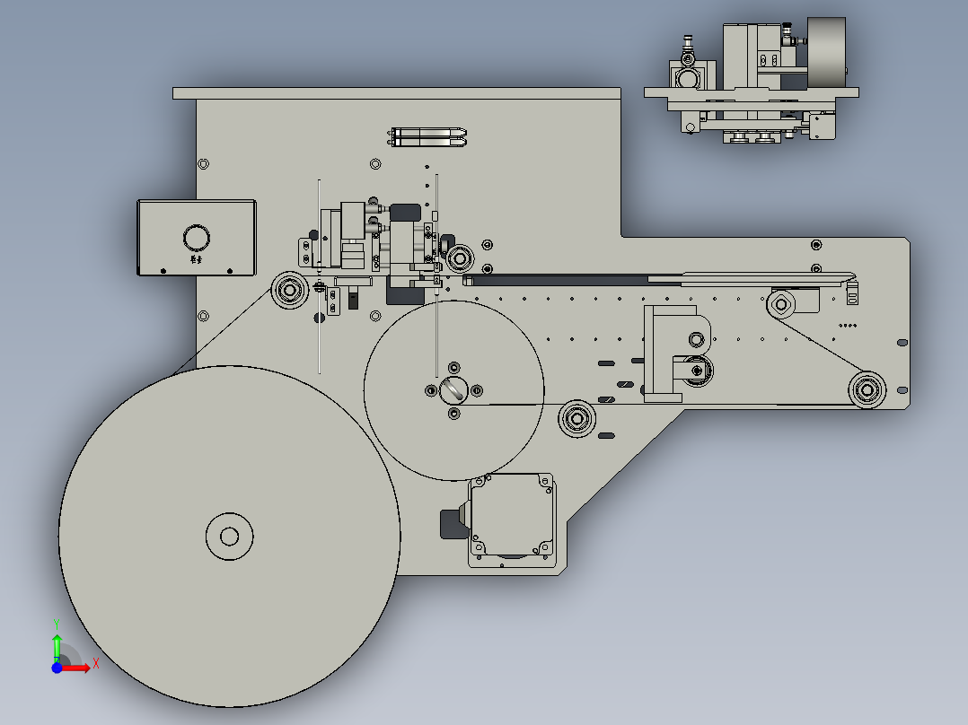 -拨料机构----前视图