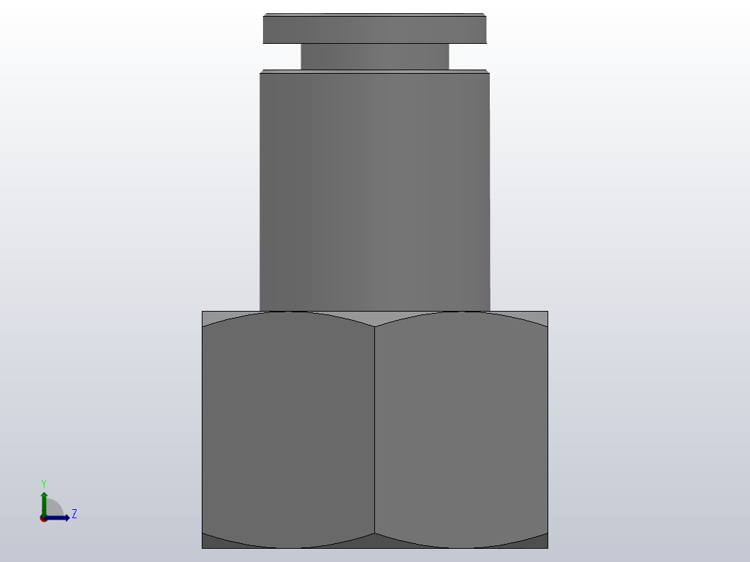 IPCFT 全铜内螺纹直通管接头_IPCFT08-03左视图
