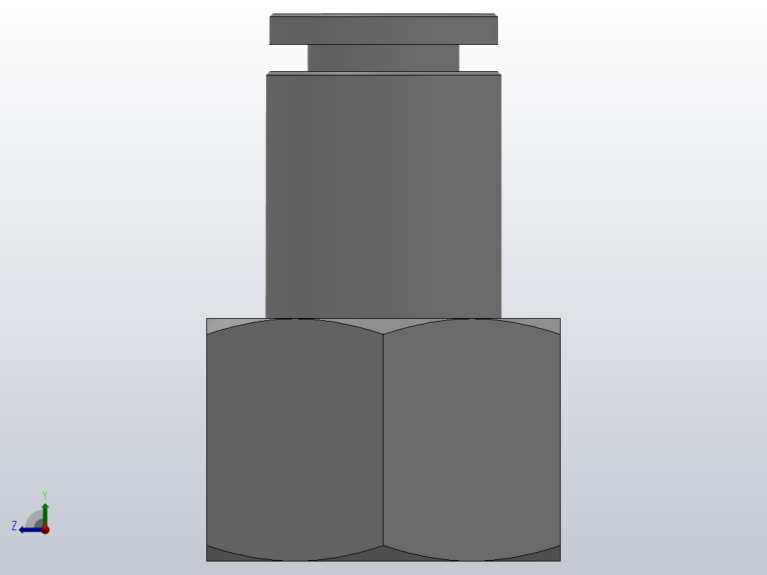 IPCFT 全铜内螺纹直通管接头_IPCFT08-03右视图