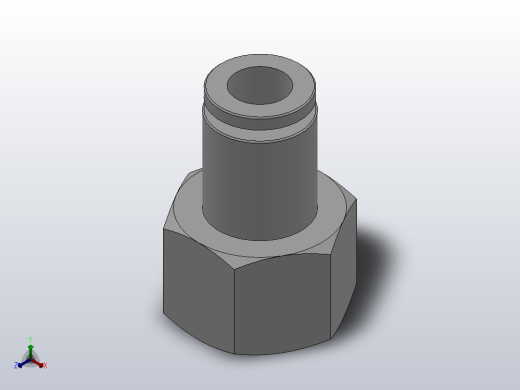 IPCFT 全铜内螺纹直通管接头_IPCFT08-03正等轴测缩略图