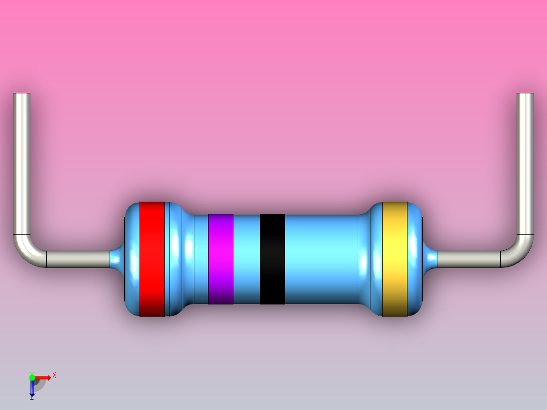 通孔电阻器27R俯视图