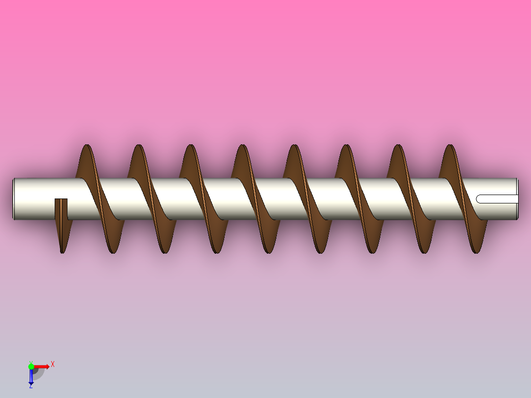 螺旋输送机俯视图