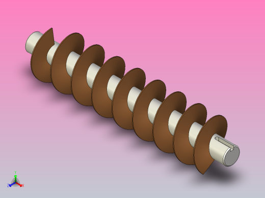 螺旋输送机正等轴测缩略图