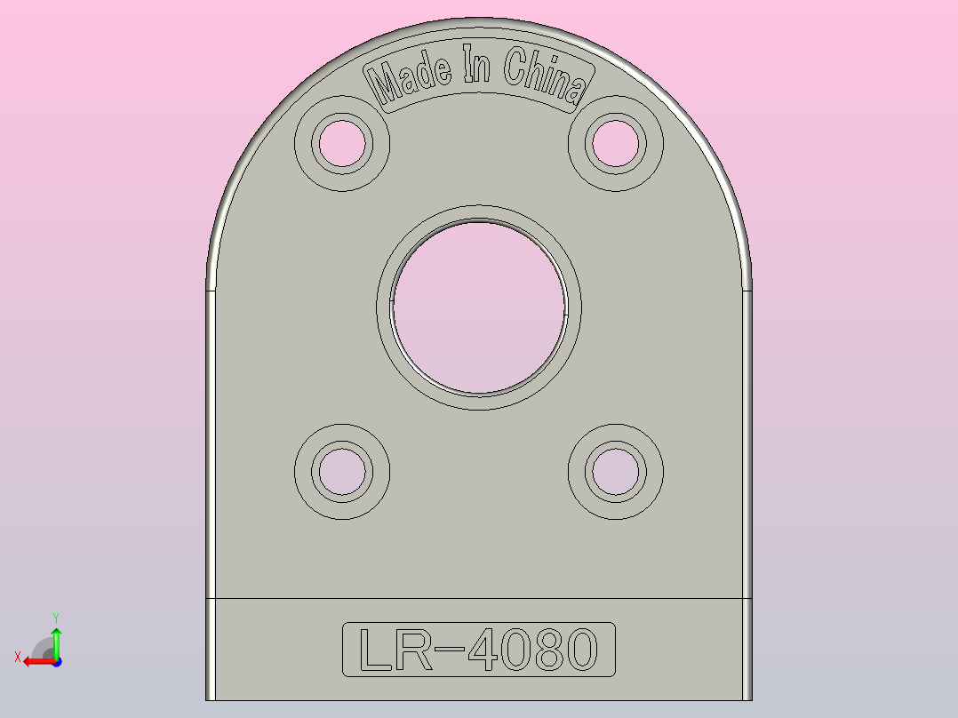 Z003-A-皮带线40x80标准驱动头后视图