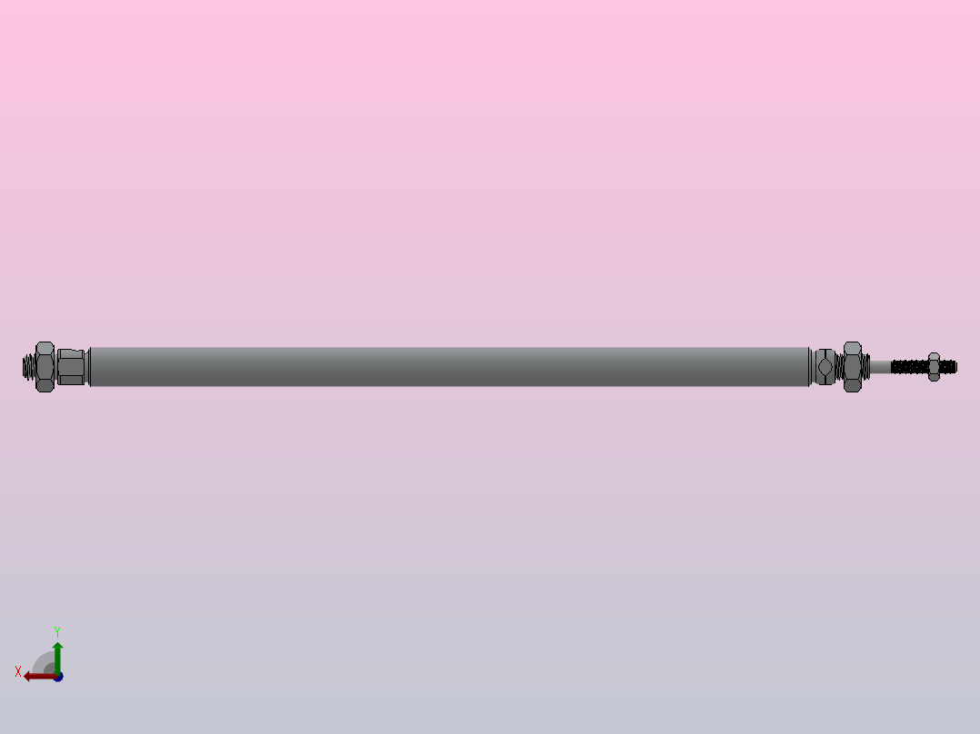 PBSA系列笔型气缸小金井型[PBSA6X60]后视图