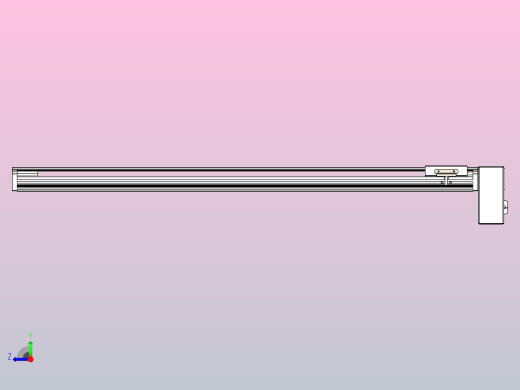 皮带直线轴半封闭可选导轨TPA-HNB-105D-90-L1000-LP-Y-P20-N3右视缩略图