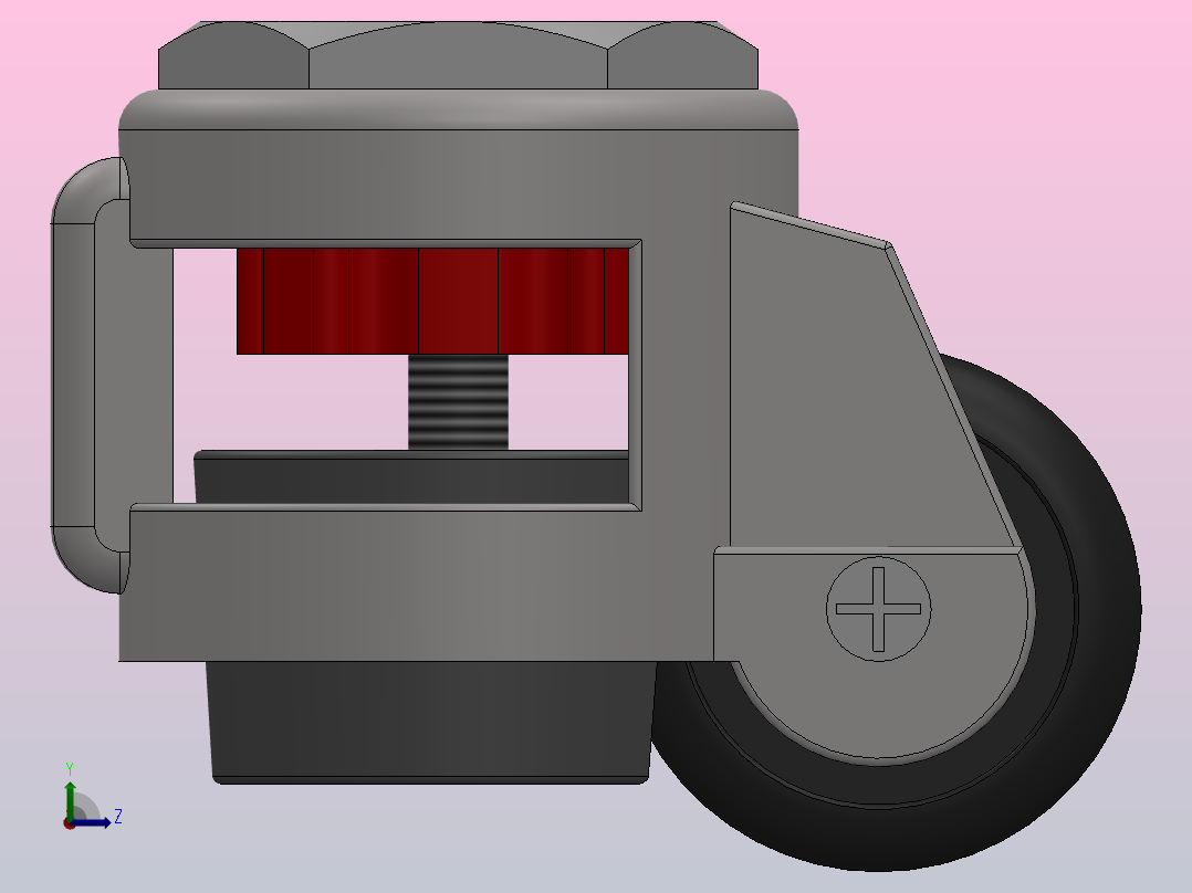 19GD-80S水平调节轮[19GD-80S]左视图