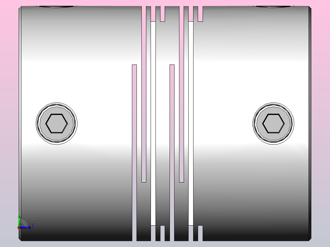 LK7系列 定位螺丝固定平行式（弹性联轴器）[LK7-25]左视图