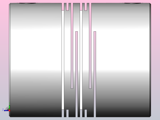 LK7系列 定位螺丝固定平行式（弹性联轴器）[LK7-25]右视缩略图