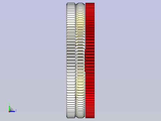 带外啮合正齿轮的行星齿轮左视缩略图